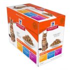 Hill's Science Plan Feline Adult Optimal Care Pack Mixte sachets 12 x 85 grs- La Compagnie des Animaux