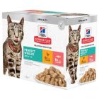 Hill's Science Plan Feline Perfect Weight Multipack salmone e pollo 12 x 85 g