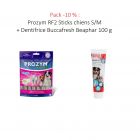 Pack -10 % : Prozym RF2 Sticks chiens S/M + Dentifrice Buccafresh Beaphar 100 g 