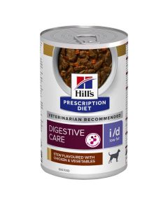 Hill's Prescription Diet Canine I/D AB+ Low Fat spezzatino con pollo e verdure 12 x 354 g