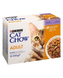 Purina Cat Chow Gatto Adult Agnello 10 x 85 g
