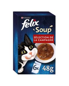 Felix Soup selezione Campagna per Gatto 6 x 48 g