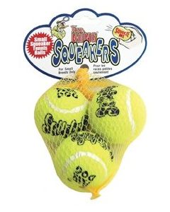 KONG Air Squeaker Tennis Ball Medium (per 3)