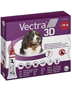 Vectra 3D Cane +40 kg 3 pipette
