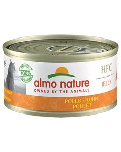 Almo Nature Chat Jelly HFC Poulet 24 x 70 grs - La Compagnie des Animaux