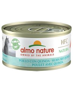 Almo Nature Chat Light HFC Poulet et Quinoa 24 x 70 grs - La Compagnie des Animaux