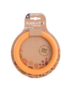 Rubb'n'Roll Color Giocattolo Anello Arancione per Cane 145 mm