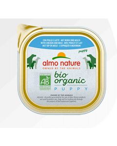 Almo Nature  Bio Organic Maintenance Puppy Pollo e Latte per cane 9 x 300 g