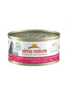 Almo Nature HFC Natural Pollo con Fegato per gatto 24 x 70 g