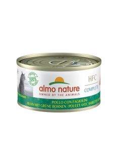 Almo Nature Chat Complete HFC Poulet et Haricots Verts sans céréales 24 x 70 grs