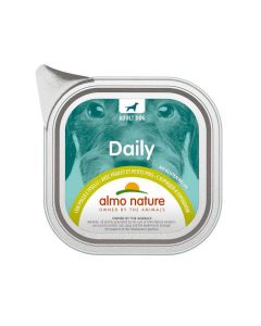 Almo Nature Daily Senza Glutine Pollo e Piselli per cane 32 x 100 g