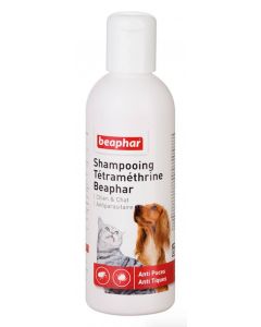 Beaphar shampooing antiparasitaire pour chien et chat 