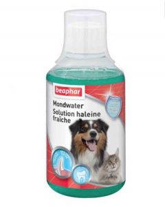 Beaphar Mondwater, solution haleine fraîche pour chien et chat 250 ml- La Compagnie des Animaux