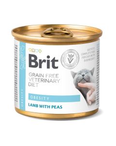 Brit Vet Diet Cat Obesity Grain Free 6 x 200 g