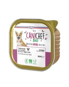 Canichef Terrina Bio Manzo Senza Cereali per Cane 9 x 300 g