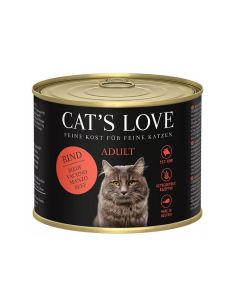 Cat's Love Adult Con Manzo Senza Cereali & Glutine 6 x 200 g