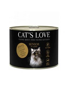 Cat's Love Senior all'anatra senza cereali e senza glutine 6 x 200 g