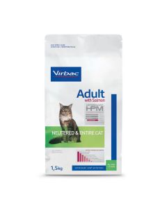 Virbac Veterinary HPM Adult Neutered & Entire Cat Saumon 1.5 kg- La Compagnie des Animaux