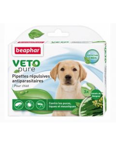 Beaphar Vetopure Pipette repellenti antiparassitarie per cuccioli x3