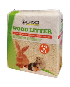 Croci Lettiere Vegetale Wood Litter per roditori 60 L