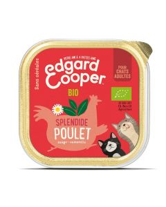 Edgard & Cooper Splendido Pollo BIO per gatto adulto 19 x 85 g