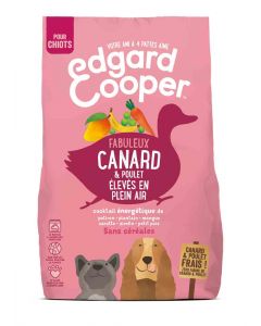 Edgard & Cooper Croquettes Canard et Poulet frais sans céréales Chiot 700 g- La Compagnie des Animaux