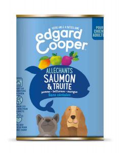 Edgard & Cooper Salmone-Trota Spinaci-Mele Cane adulto 6x400 g