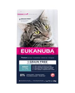 Eukanuba senza cereali salmone gatto 2 kg
