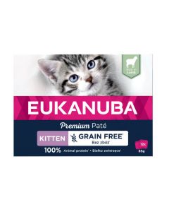 Eukanuba Paté senza cereali agnello gattino 12 x 85 g
