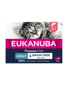 Eukanuba Paté senza cereali salmone gatto 12 x 85 g