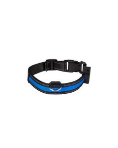 Eyenimal Collare Luminoso USB Ricaricabile Blu Taglia S