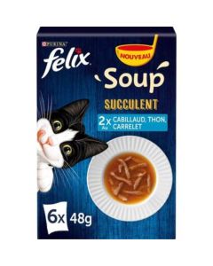 Felix Soup Succulenti Pesci Gatto 6 x 48 g