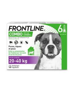 Frontline Combo Chien 20-40 kg 6 pipettes- La Compagnie des Animaux
