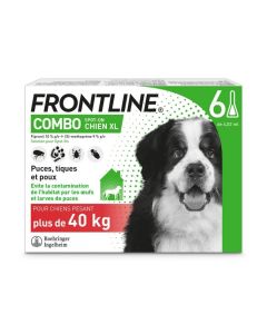 Frontline Combo Chien 40-60 kg 6 pipettes- La Compagnie des Animaux