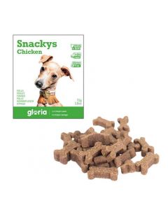 Gloria Snakys friandises au poulet sans gluten pour chien 75 g - La Compagnie des Animaux