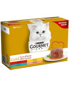 Purina Gourmet Gold Cuore Fondente per Gatto 12 x 85 g