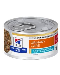 Hill's Prescription Diet Feline C/D Urinary Stress spezzatino al tonno 24 x 82 g