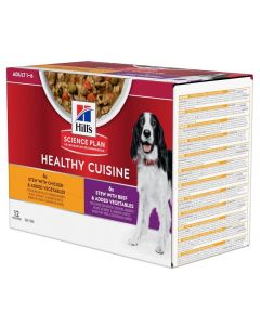 Hill's Science Plan Healthy Cuisine per Cane Adulto 12 x 90 g