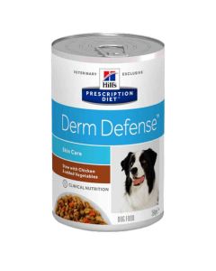 Hill's Prescription Diet Canine Derm Defense mijotés au poulet 12 x 354 grs- La Compagnie des Animaux