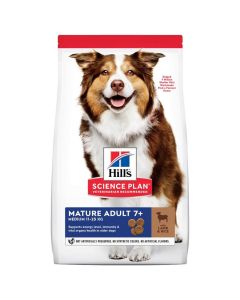 Hill's Science Plan Canine Mature 7+ Medium Agnello 14 kg