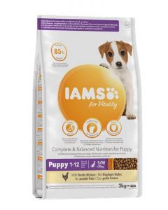 IAMS Vitality crocchette cucciolo razza piccola e media pollo 3 kg