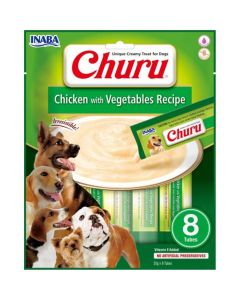 Inaba Snack Churu Pollo & Verdure Cane 8 x 20 g