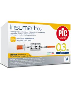 Insumed Siringa da insulina U-100 0,25ml x 8mm 31G (scatola da 30)