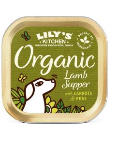 Lily's Kitchen Organic Recette Bio à l'Agneau pour Chien 11 x 150 g- La Compagnie des Animaux