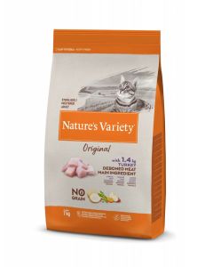 Nature's Variety Crocchette No Grain Cat Original Sterilized Tacchino 7 kg 