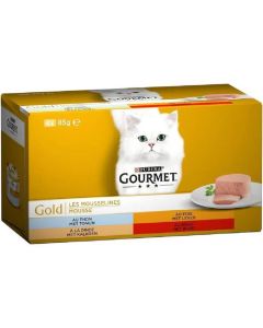 Purina Gourmet Gold Les Mousselines per Gatto 4 x 85 g