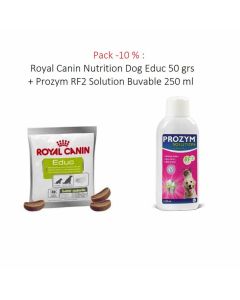 Pack -10 % : Royal Canin Nutrition Dog Educ 50 grs + Prozym RF2 Solution Buvable 250 ml
