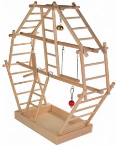Trixie Spazio gioco in legno con scale per uccelli