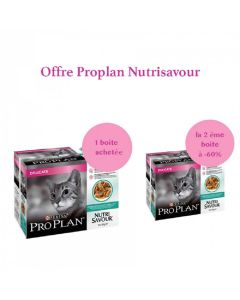 Offerta Purina Proplan Cat Nutrisavour Delicate Pesce 1 confezione comprata = la 2nda a -60%