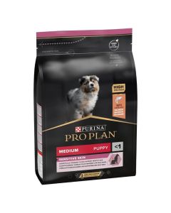 Purina Pro Plan Dog Medium Puppy Sensitive Skin OPTIDERMA 3 kg 